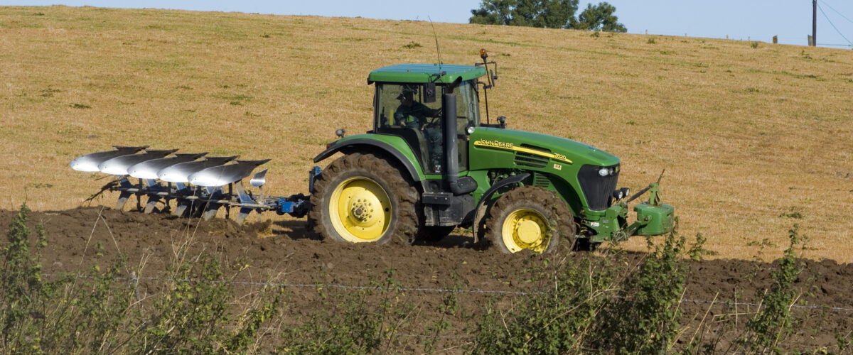 A tractor in shropshire