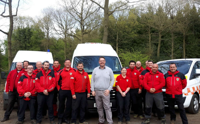 PCC John Campion with a group of people