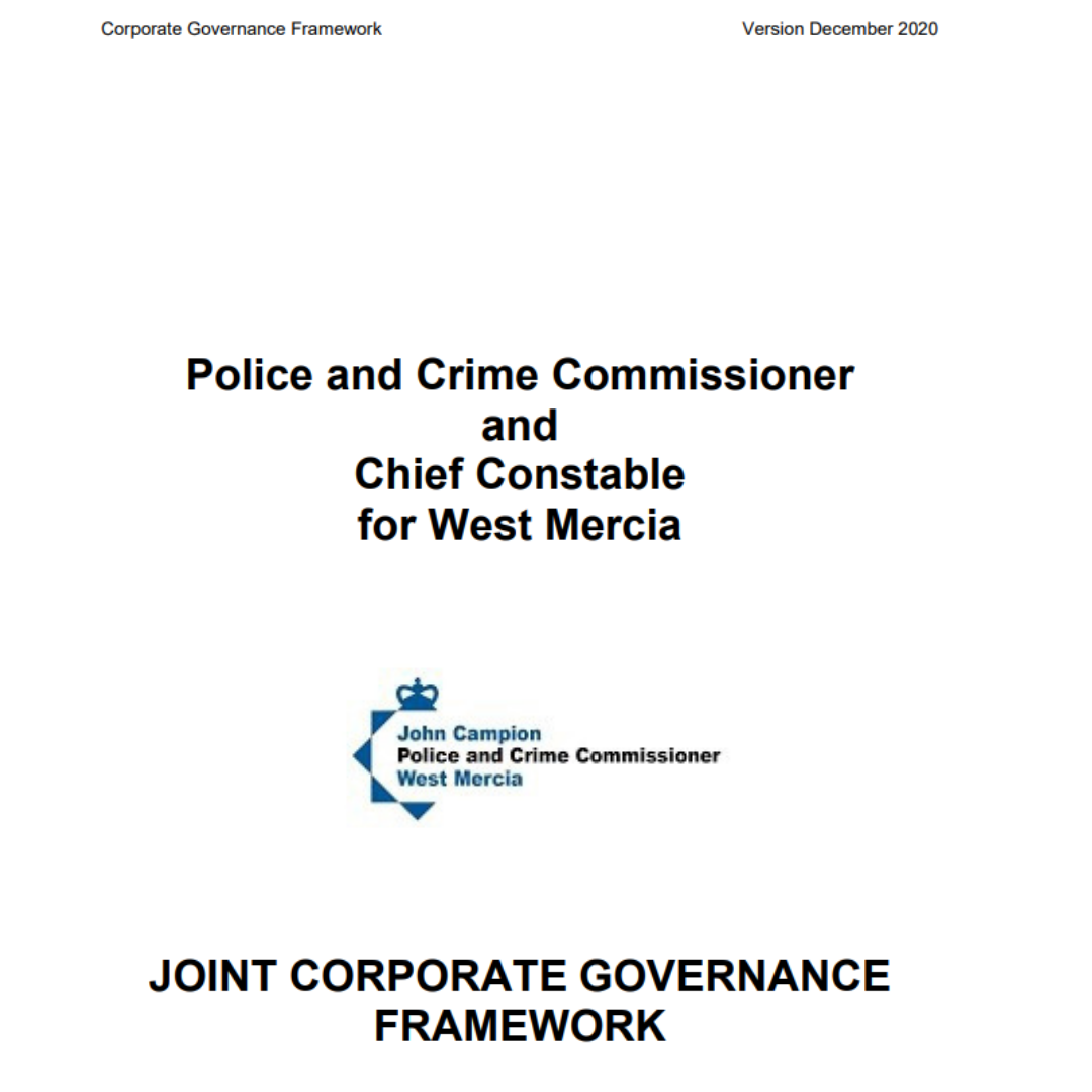 The PCC and CC - Joint Corporate governance framework