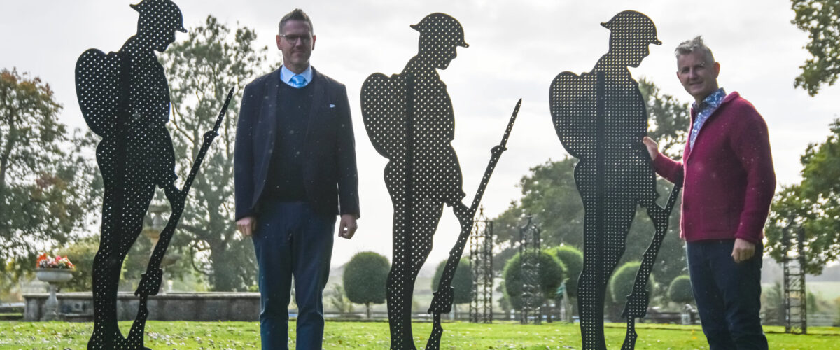 Picture shows Police and Crime Commissioner, John Campion and Chairman of The British Ironwork Centre, Clive Knowles