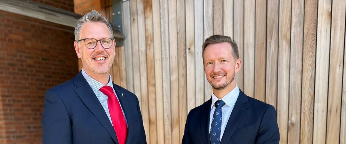 PCC John Campion with new Chief Constable Kyle Gordon