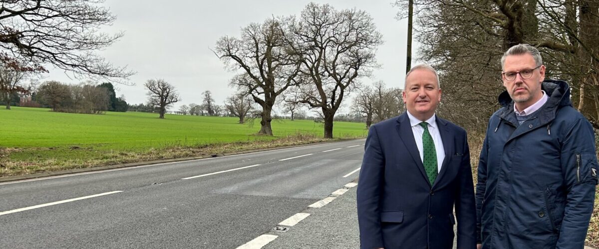 PCC John Campion and Mark Pritchard MP on A41